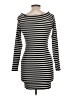 Blāshe Stripes Black Casual Dress Size L - photo 2