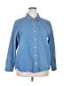 Club Z Collection Blue Denim Jacket Size 2X - photo 1