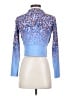 N&B Noire Blanc Animal Print Blue Jacket Size S - photo 2