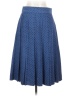 J.Crew 100% Polyester Polka Dots Blue Casual Skirt Size 2 - photo 1