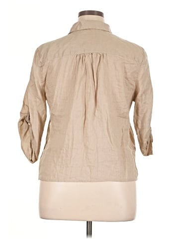 INC International Concepts 3/4 Sleeve Button-Down Shirt (view 2)