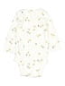 Carter's 100% Cotton Print Ivory Long Sleeve Onesie 0-3 MO / 3 MO - photo 2