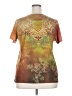 Assorted Brands 100% Polyester Paisley Brown Short Sleeve T-Shirt Size 2X - photo 2
