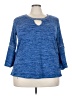 NY Collection Blue Pullover Sweater Size 3X - photo 1