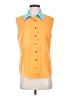 Cremieux 100% Polyester Color Block Orange Sleeveless Blouse Size S - photo 1