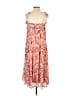 Lush 100% Polyester Floral Pink Casual Dress Size S - photo 2