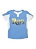 Majestic 100% Polyester Blue Short Sleeve Top Size S (kids) - photo 1