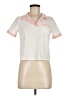 Unbranded Color Block Ivory Short Sleeve Blouse Size M - photo 1