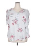 Torrid 100% Polyester Gray 3/4 Sleeve Blouse Size 2X Plus (2) - photo 1