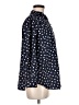 Ann Taylor 100% Polyester Polka Dots Blue Long Sleeve Blouse Size M - photo 4