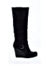 Lavender Label by Vera Wang 100% Leather Black Boots Size 9 1/2 - photo 1