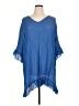 Shein 100% Polyester Blue 3/4 Sleeve Blouse Size 14 - photo 1