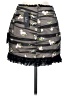Lulus 100% Polyester Graphic Gray Casual Skirt Size S - photo 2