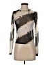 Bershka Silver Long Sleeve Top Size S - photo 1