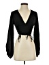2Bella 100% Polyester Black Long Sleeve Blouse Size S - photo 1