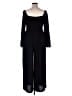 Unbranded 100% Polyester Solid Black Jumpsuit Size XL - photo 2