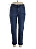 Talbots Outlet Solid Blue Jeans Size 14 - photo 1