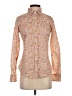 J.Crew 100% Cotton Floral Orange Long Sleeve Button-Down Shirt Size 0 - photo 1