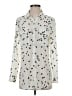 Equipment Stars Ivory Long Sleeve Button-Down Shirt Size S - photo 1