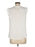 Allegra K 100% Polyester White Sleeveless Blouse Size M - photo 2