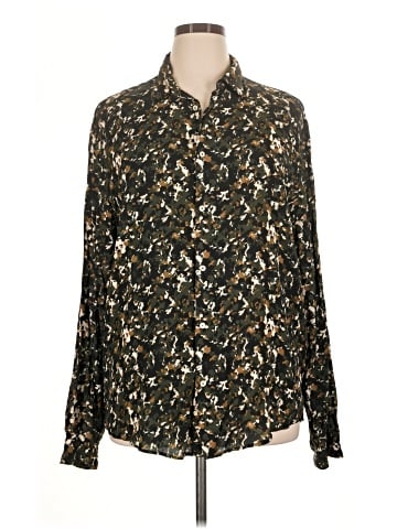 Zara Long Sleeve Button-Down Shirt (view 1)