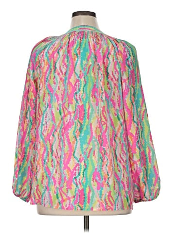 Lilly Pulitzer 3/4 Sleeve Silk Top (view 2)