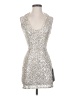 Lulus Metallic Silver Cocktail Dress Size S - photo 1