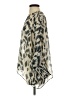 KLD Signature Animal Print Silver Long Sleeve Blouse Size S - photo 5