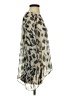 KLD Signature Animal Print Silver Long Sleeve Blouse Size S - photo 4