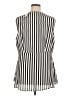 Torrid 100% Polyester Stripes Black Sleeveless Blouse Size 1X Plus (1) - photo 2