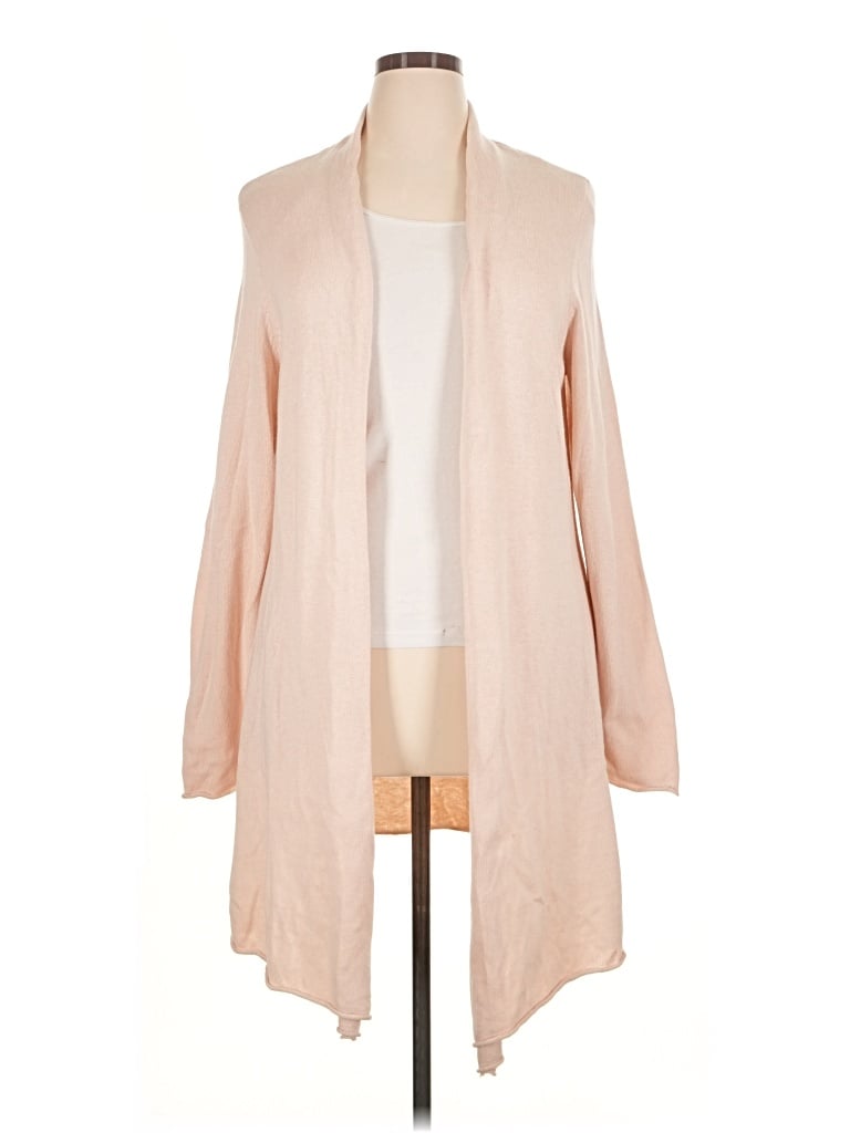 Pre-owned Chico's Cardigan Sweater In Tan