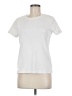 Lands' End 100% Cotton White Short Sleeve Top Size M - photo 1