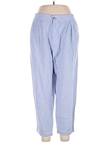 Madewell Plus Linen-Blend Track Trousers (view 1)