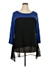 Kim Rogers Blue 3/4 Sleeve Top Size 3X - photo 1
