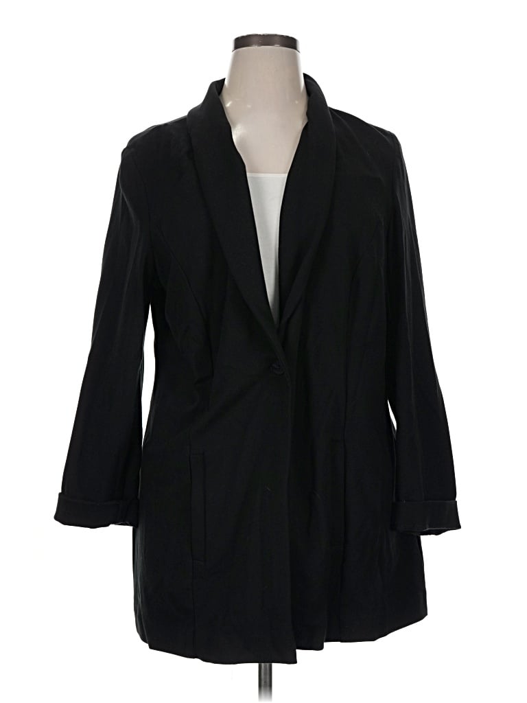 Pre-owned Jjill Blazer Jacket In Black