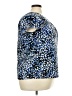 Lane Bryant Animal Print Blue Short Sleeve Blouse Size 22 - 24 Plus - photo 4