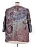 Catherines Paisley Gray 3/4 Sleeve Top Size 3X - photo 2