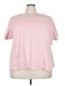 Basic Editions Pink Short Sleeve T-Shirt Size 4X - photo 1