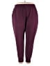 Spense Solid Burgundy Casual Pants Size 3X - photo 1