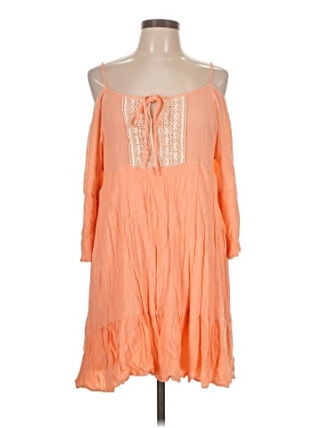 Peach Love Casual Dress (view 1)