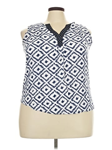 Skies Are Blue Sleeveless Blouse (view 1)
