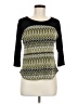 Roz & Ali Green 3/4 Sleeve Top Size Med Petite - photo 1