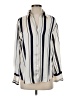 Zara Stripes Ivory Long Sleeve Blouse Size XS - photo 1
