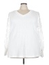 Unbranded 100% Polyester White Long Sleeve Blouse Size 3XL - photo 1