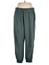 Nike 100% Polyester Solid Green Casual Pants Size XL - photo 1