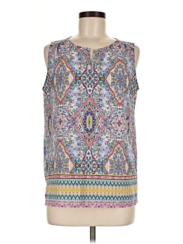 fleur bleue Sleeveless Blouse (view 1)