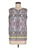 fleur bleue 100% Polyester Blue Sleeveless Blouse Size M - photo 1