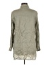 Tahari 100% Linen Gray Long Sleeve Button-Down Shirt Size M - photo 2