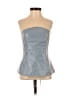 Assorted Brands Blue Faux Leather Top Size S - photo 1