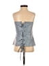 Assorted Brands Blue Faux Leather Top Size S - photo 2